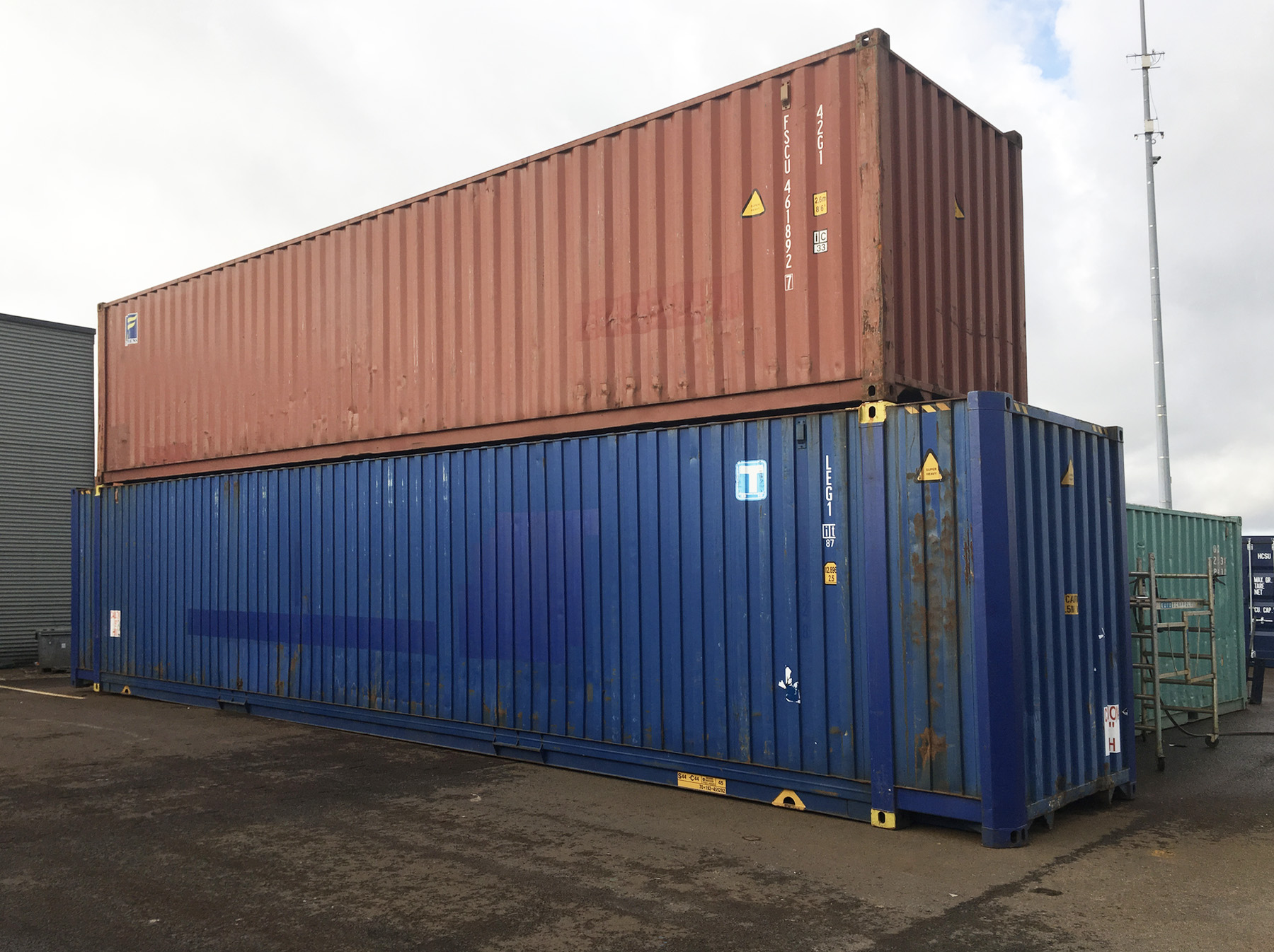 auteur Pef Gevlekt 40ft Gebruikte Container | Wind- en waterdicht - BD CONTAINERS