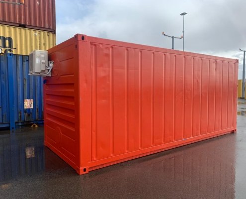 gekoelde container rood
